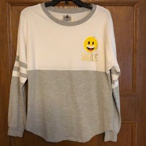 Grey and white shirt